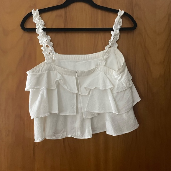 White Ruffle Top - Picture 2 of 3